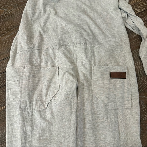 Naketano Light Gray Hooded Romper with Rope Drawstring - Picture 9 of 13